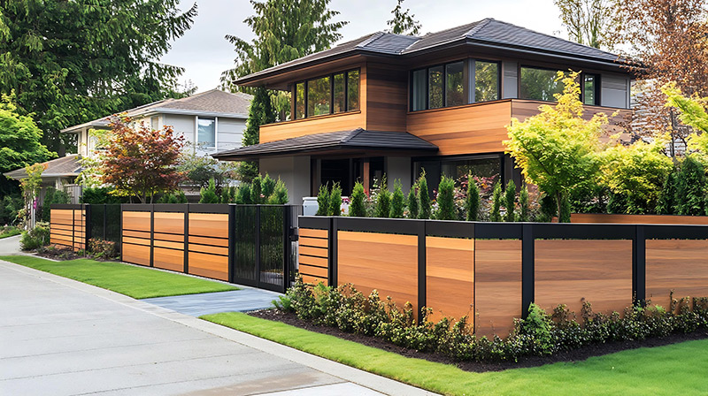 double-layered courtyard fence